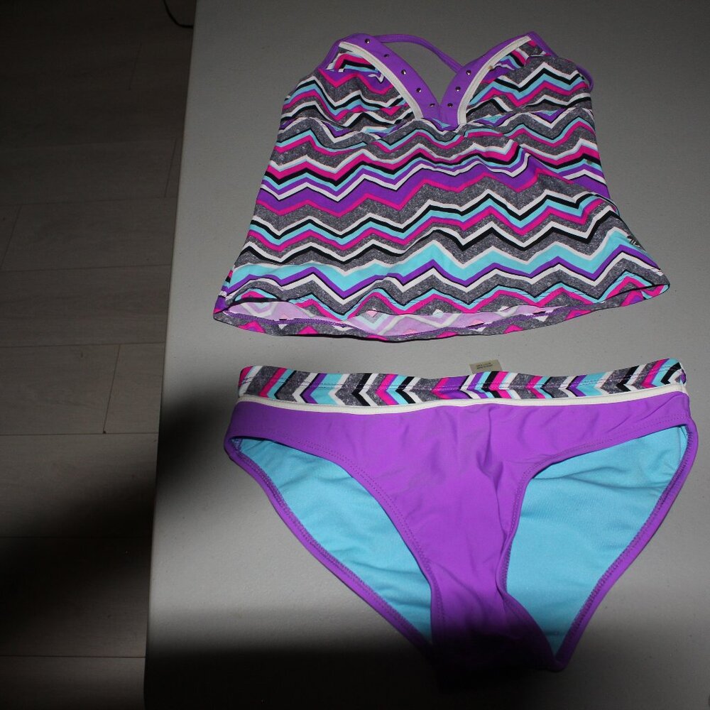Orchid 2 Pcs ZeroXposur Tankini Swimsuit Size 14 New